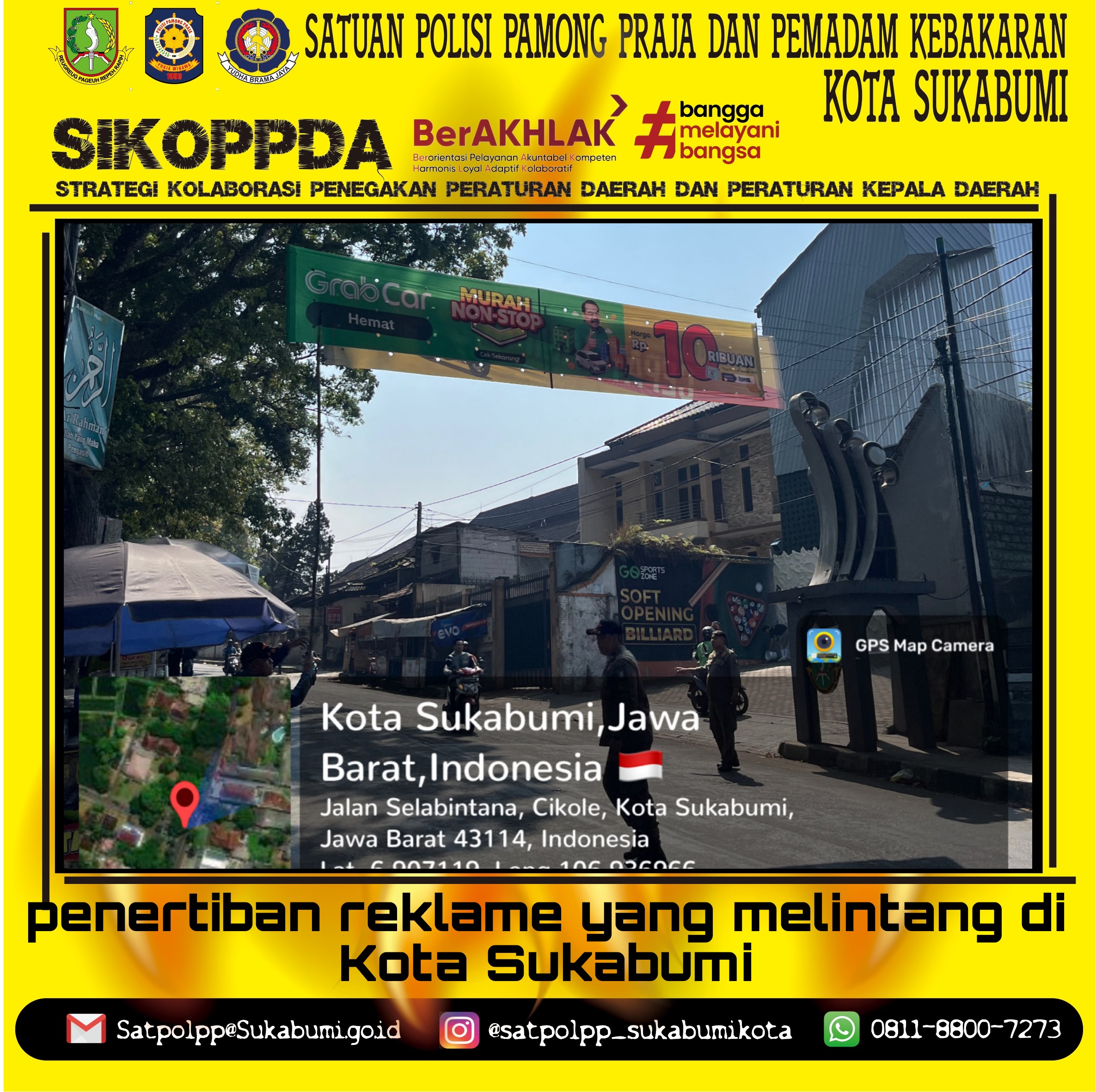 Penegakan Reklame Temporer